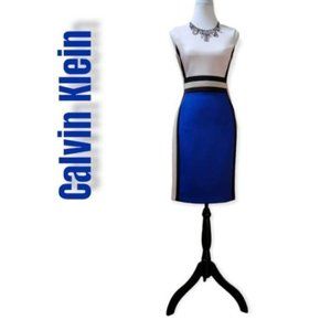 Calvin Klein Color Block Sleeveless Women's Dress Size 6 Never Been Worn